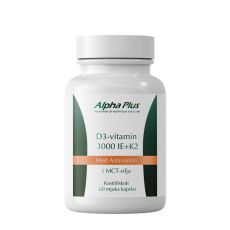 D3 3000 IE + K2 med astaxantin