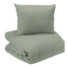 Square satin 2-d bädd grön