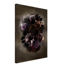 Sphere - Canvas tryck med dramatiska blommor