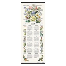 Landskapsblommor kalender 2026. 30x90cm