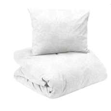 Billie satin 2-d bädd vit