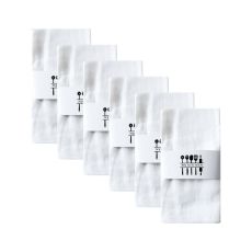 Eleganta Tygservetter i Bomull & Linne - 6/12-pack 40x40cm