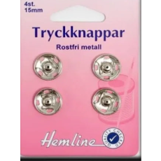 TRYCKKNAPPAR 4 ST. 15 MM