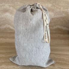 French organic linen bread bag