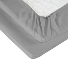 Nina dra-på-lakan 90x200 grå