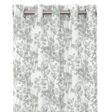 Blommigt öljettlängder grön 120x240cm