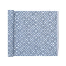 ÅTERVUNNEN LÖPARE ELLA, LJUSROSA/VIT.       33x120cm