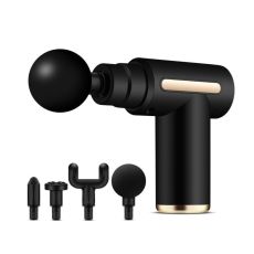Mini Massagepistol med 4 utbytbara huvuden och 6 nivåer