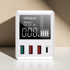 4-port travel wall charger