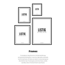 Black Frame - Listig A4