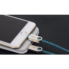 ROCK Zink Alloy Nylon Braided Lightning kabel 180cm