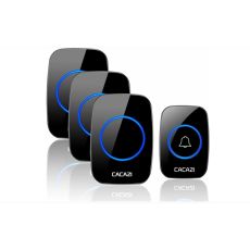 Trådlös Dörrklocka Set - 60 Melodier & Ljussignal