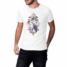 Curlicue - unisex ekologisk t-shirt med barock blommotiv