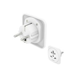 Reseadapter Typ E/F Universal Världen-EU Vit