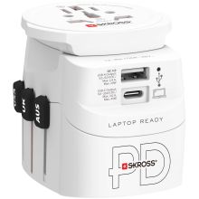 Världsreseadapter PRO Light USB AC45PD World PD 45W Jordad