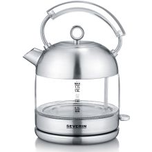 Vattenkokare 1,7L 2400W Borstat stål/Glas WK3459