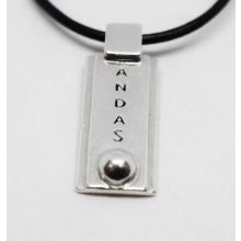 ANDAS-halsband helt i silver