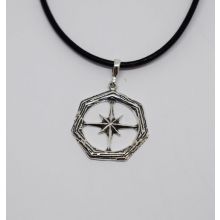 "Compass of life" Ställbar läderrem