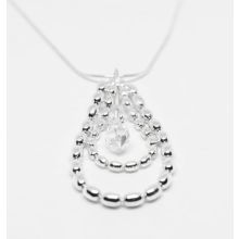 Halsband av oval kulkedja