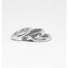 Tre massiva silverringar