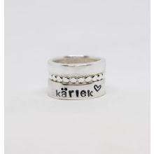 Härlig trippelring -"kärlek"