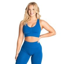 Scrunch Sports Bra, cobalt blue, large