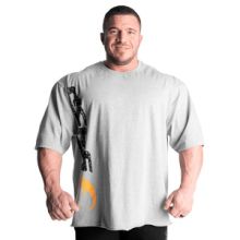 GASP Iron Tee, grey melange/black, xxxlarge