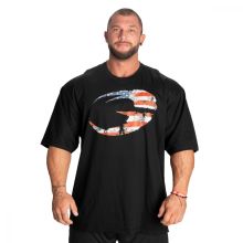 Pump Cover Iron Tee, black/US flag, xxxlarge