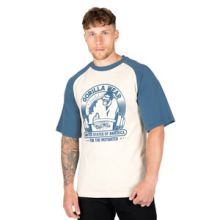 Logan Oversized T-Shirt, beige/blue, xxxlarge
