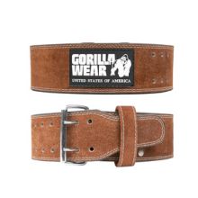 4 Inch Powerlifting Belt, brown, xxlarge/xxxlarge