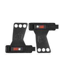 3-Hole Carbon Lifting Grips, black, large