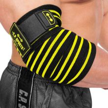 Elbow Wraps Pro, 1.3 m, black/yellow, C.P. Sports