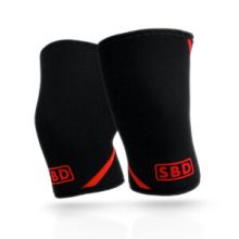 SBD Knee Sleeves, 7 mm, black/red, xxxlarge