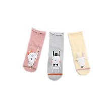 Animal babysocka 3-pack
