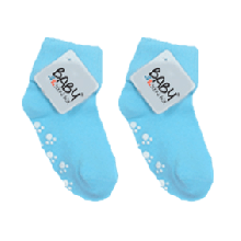 Enfärgad babysocka turkos