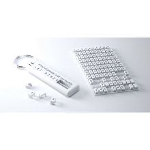 Vit Keybuddy nyckelring