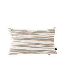 Villa Collection Kudde 50 x 30 cm Sand/Vit randig