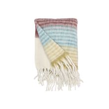 Villa Collection Bliss Pläd 130 x 170 cm Honey/Blå/Bordeaux/Sand