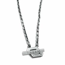 Patinerat Sterling Silver 935 Halsband - 50