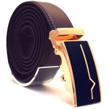 Läderbälte stripe brun 1005 B