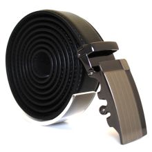 Läderbälte stripe svart 1009