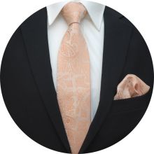 Slipsset Paisley Aprikos