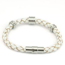 Läderarmband Tony vitt