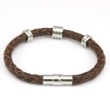 Läderarmband Tony brunt