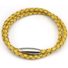Läderarmband Zakk gult