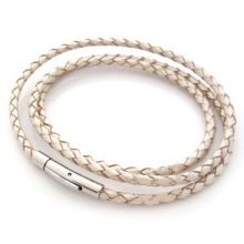 Läderarmband Randy Vittbrunt