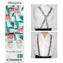 Svenska hängslen  Breda Flamingo