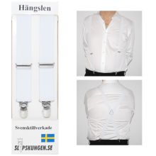Svenska hängslen  Smala Vita