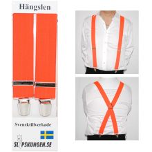 Svenska hängslen  Breda Orangea