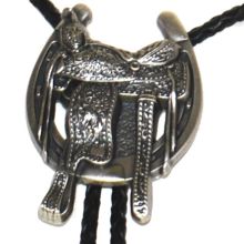 Bolotie SILVER HORSE SHOE, SADDLE AND BOOTS